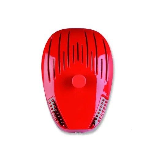 Dispositivo elettronico rosso per il controllo dei parassiti, dal design moderno e compatto, visto dall'alto.